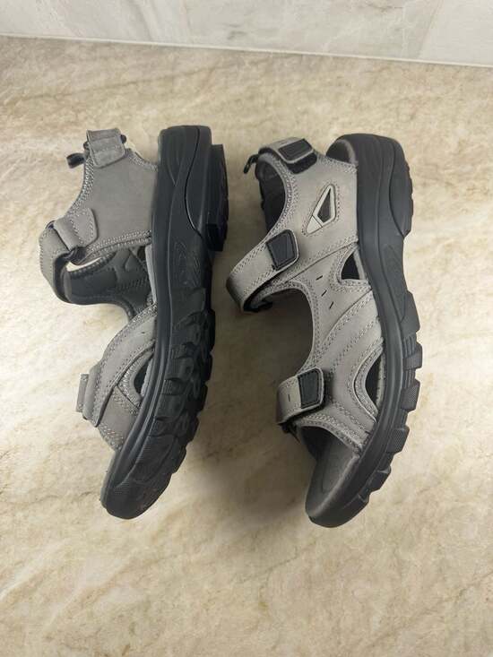 GDEFY VersoShock Hiking Sandals Mens 10 Gray Leather Comfort Outdoor Trail main image 9